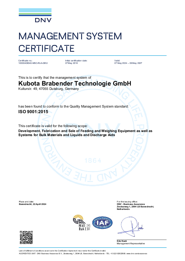 ISO 9001:2015 Certificate